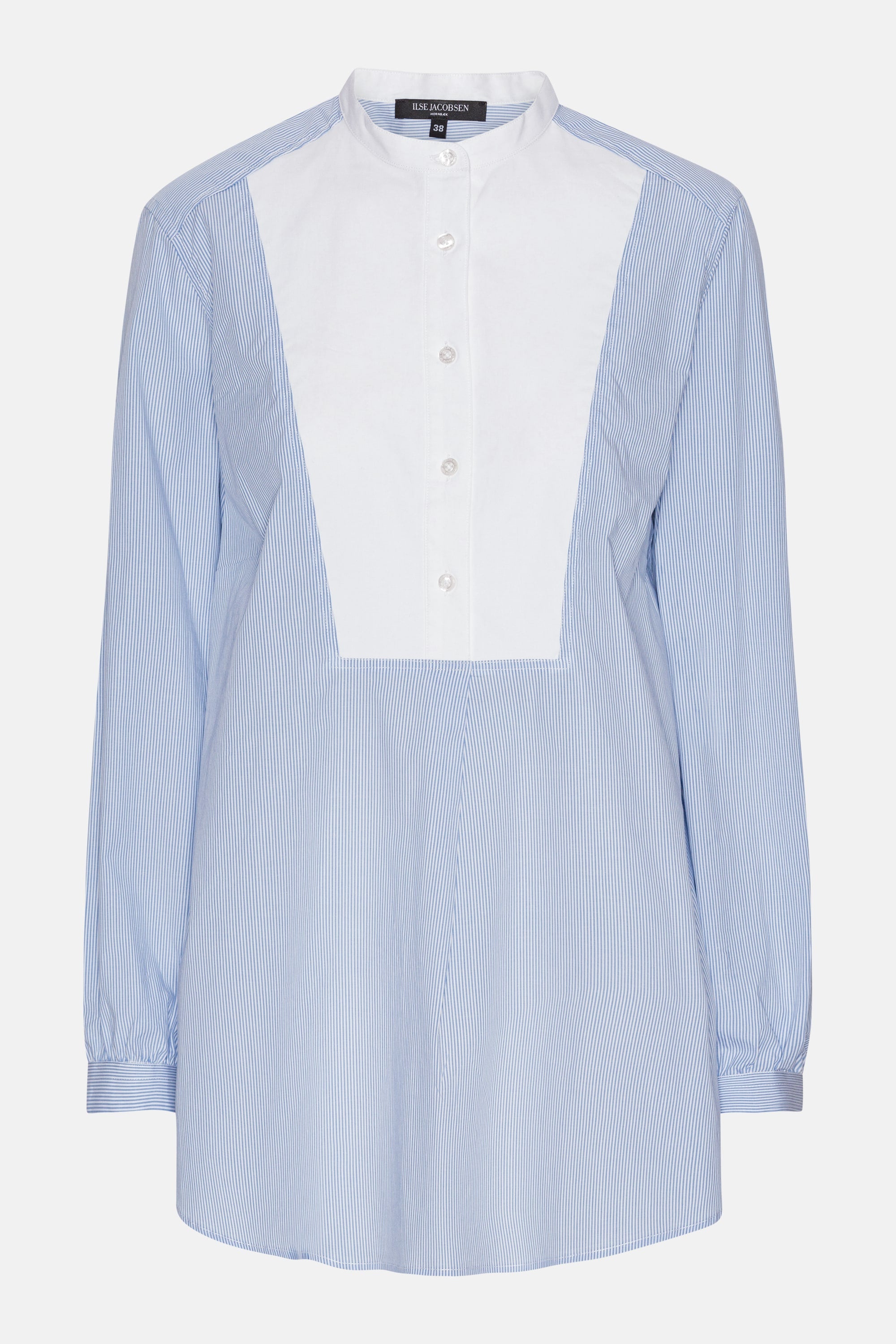 Classic Shirt Long Back Stripes - Heather